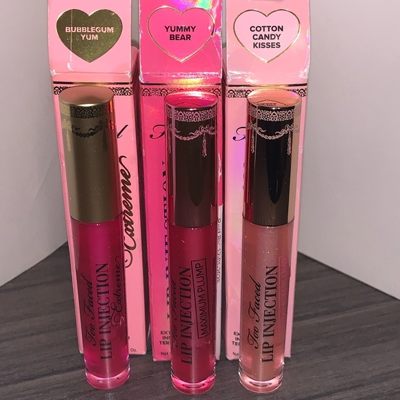 MSRP $33 each✨BUNDLE OF 3✨Too Faced NEW IN BOX Lip Injections (Comes As Is) - Picture 3 of 6